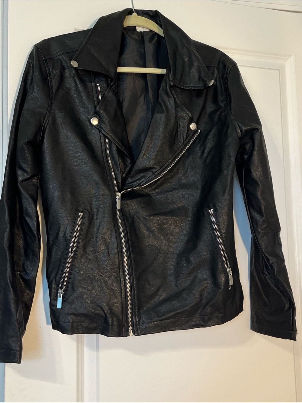 Men's Faux Leather Jacket XS